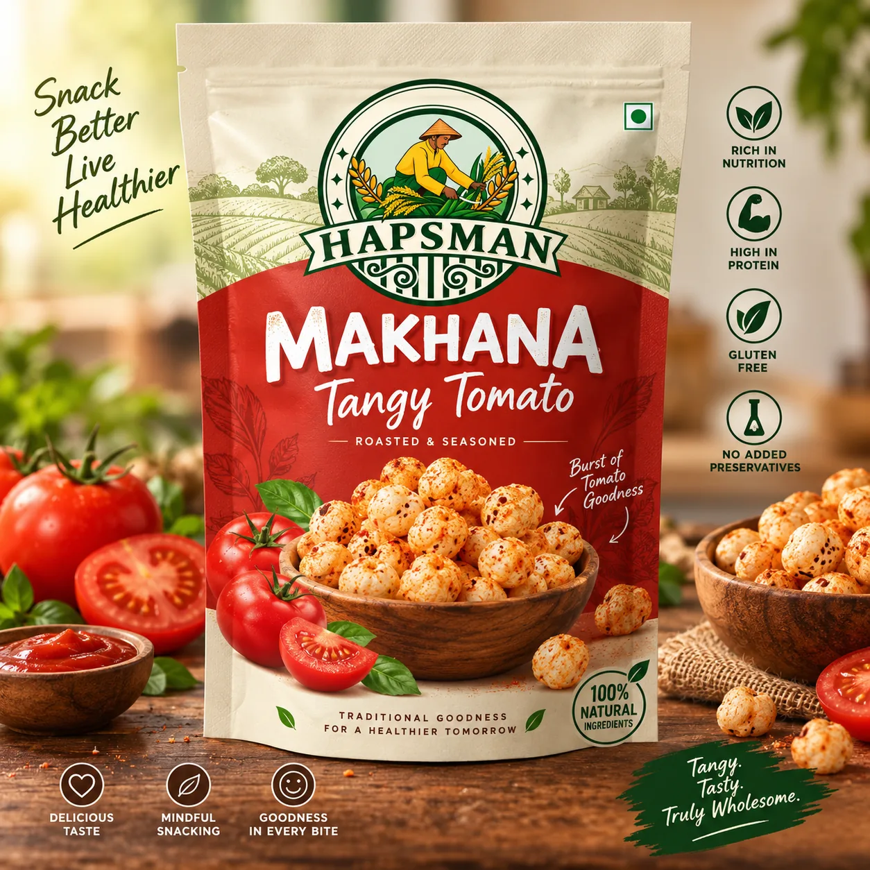 Makhana Tangy Tomato
